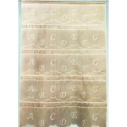 Modulable brodé abécédaire Ivoire 0.6 x 1.2 m - Ivoire