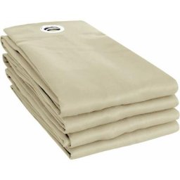 2 Paires Rideaux Occultants à Oeillets 135x240cm Isolant Thermique Anti Froid Rideau pour Chambre
