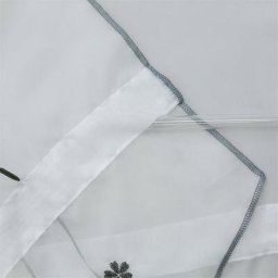 1 Pièce Store romain à passants transparents gris LxH 100x140cm en polyester rideau voilage brodé
