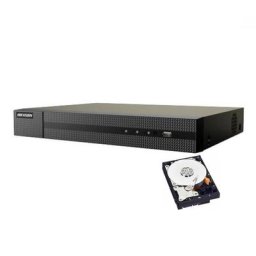 Hikvision - nvr 4 canaux onvif 4 mp H265+ H264 hdmi vga P2P hd 500 gb