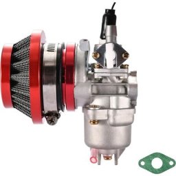 Carburateur rouge 2 temps 47cc 49cc avec remplacement de filtre à Air pour Mini atv Quad Carb Go