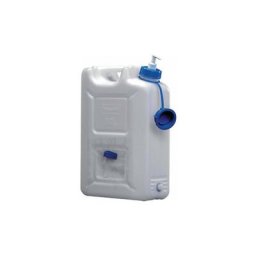 Jerricane à eau 22 l hdpe robinet vid.+ distr.à pompe H495x165xP350mm - Hünersdorff