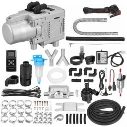 HCalory 5KW 12V Chauffage de stationnement à essence Chauffage à air de voiture Pompe à chaleur à