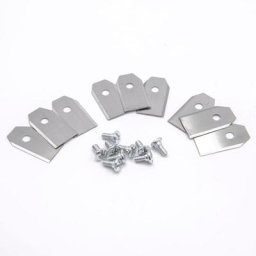 9x Lames compatible avec Gardena Smart Sileno city 500 tondeuse - Lames de rechange, argenté, acier