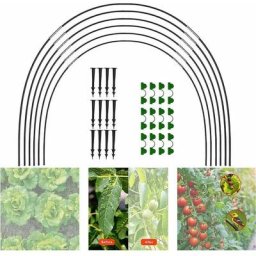 18PCS Kit De Maison De Cerceau De Jardin, Arceaux pour Serre Tunnel, Plantes Poussent des Tunnels