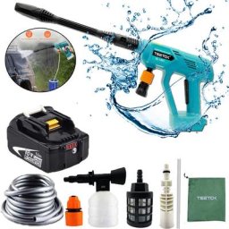 Nettoyeur haute pression sans fil, pistolet à eau pulvérisation, nettoyeur de voiture de lavage à