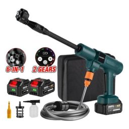 Nettoyeur haute pression sans Fil 3500W – 200 bar - 6 en 1 - avec 2 batteries et accessoires