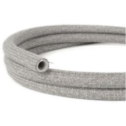Creative-cables Italia - Creative-cables gaine de câble moulable recouverte de tissu gris - ng20rn02