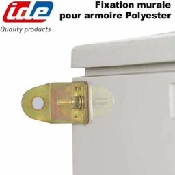 Ensemble de 4 supports de fixation murale pour armoire Polyester