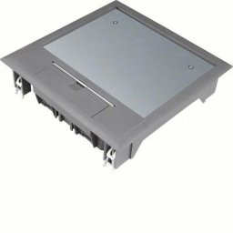 Boîte de sol carrée 12 modules 219x219mm encastrement 200x200mm noire (VQ06057011)