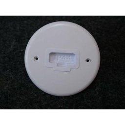 Couvercle d'applique dcl polycarbonate blanc (à l'unité) diamètre 85mm entraxe 60mm BLM