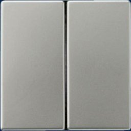 Simple Cache Interrupteur pour gamme, Bouton-poussoir pour gamme acier inoxydable ES2995 - acier