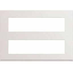 Hager - Plaque gallery plastique injecté 8 modules + 8 modules pure (WXP0096)