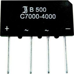 Tru Components - Pont redresseur TC-B250C3700A 1581981 600 v 3.7 a Monophasé SIL-4 1 pc(s) S690691