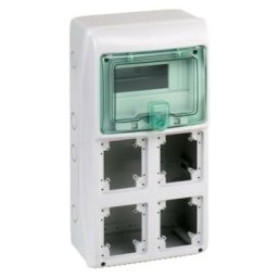 Tableau Schneider industriel 8 modules pour 4 prises encastrées IP65 10364