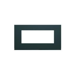 Hager - Plaque gallery plastique peint 5 modules entraxe 71mm anthracite (WXP1005)