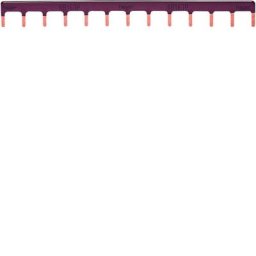 Hager - Barre de pontage 1P 63A languette 10mm² marron 12M (KB963P)
