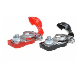 Mobilibrico.com - Set De Cosses De Connexion De Batterie (+) Et (-) Avec Protection Plastique