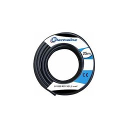 Fils&cables - Câble rigide U-1000 R2V 3G1,5mm² 25m noir - fils & câbles - 20218278D - Noir