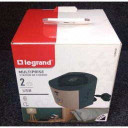 Multiprise station de charge 2x2P+T avec chargeur sans fils induction , prise usb Type-A et Type-C
