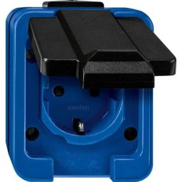 Complet Prise 2P+T bleu 279075 - Merten