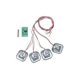 HX711 Module de Capteur de Pression Arduino, Jauge de Contrainte de Charge 50kg/100kg/200kg, 4