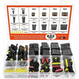 GP - 622 pièces connecteurs électriques étanches, connecteurs électriques étanches de voiture moto