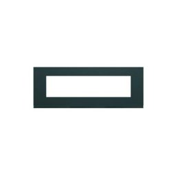 Hager - Plaque gallery plastique peint 8 modules entraxe 71mm anthracite (WXP1008)