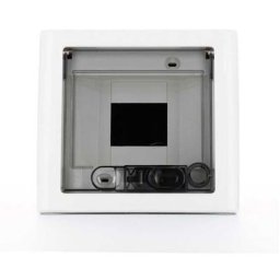 GW40602 Tableau Protégé Encastrable avec Porte Transparente Fumée 4 Modules Ip40