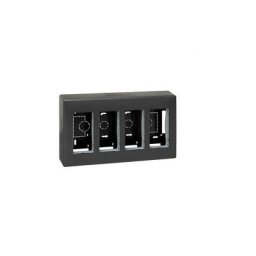 Boîtier de surface 4 modules 500 graphite cima Simon