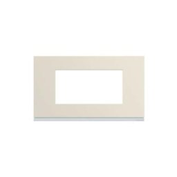 Plaque gallery plastique peint 4 modules entraxe 57mm dune (WXP0334)