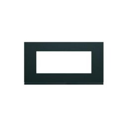 Hager - Plaque gallery plastique peint 5 modules entraxe 71mm night (WXP0205)