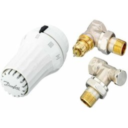 Kit thermostatique comprenant tête, robinet et coude de réglage. Danfoss