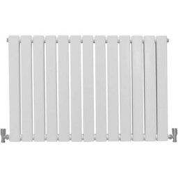 Radiateur Plat Mural 60 x 91 cm Blanc Brillant Pour Salle de Bain, Cuisine, Maison Moderne Design
