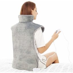 Heating pad for back shoulder neck 60 x 100 cm. Heating pad with automatic switch-off, fast