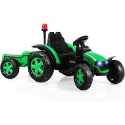 Tracteur Électrique pour Enfant,Tracteur à pédales avec Remorque Amovible et Télécommande, Pédale