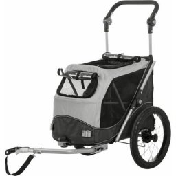 Remorque de vélo pour chiens l Gris Trixie n/a