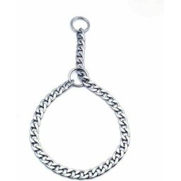 Collier pour Chien en Fer Solide Chaîne en Métal Collier de Dressage Réglable pour Gros Chien