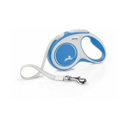 Laisse New Comfort s Tape 5 m blue Flexi CF10T5-251-BL-20 - Bleu