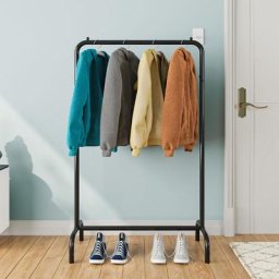 Porte-manteau en métal robuste, porte-manteau de qualité commerciale pour chambres à coucher et
