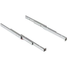 Emuca - Coulisses pour table à rallonge Shot 450-1200mm charge 80kg en inox brossé - 2045069