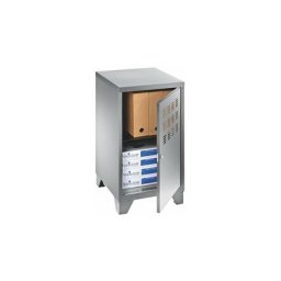 Casier de bureau métal couleur aluminium - Aluminium