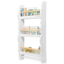 Swanew - Bibliothèque Murale Étagère de Rangement Étagère à Livres Enfants Étagère Murale avec 3