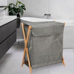 Panier à linge pliable, panier à linge domestique, artefact de stockage de vêtements en bois