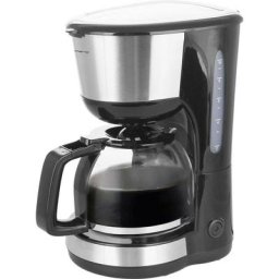 CME-122933 Cafetière noir, argent Nombre de tasse=12 verseuse en verre, fonction de conservation de