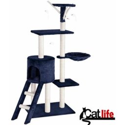 Arbre à chat Arbre à gratter en sisal pour chat Bleu foncé