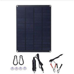 Panneau solaire 50W 18V portable pliable étanche 170 x 230 x 2.5mm