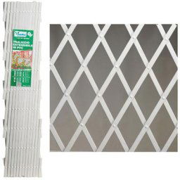 Papillon - Treillis en plastique PVC - Blanc - 4 x 1