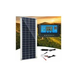 Panneau Solaire 30W 12V, Kit de Panneau Solaire, Chargeur de Batterie Kit avec régulateur de Charge