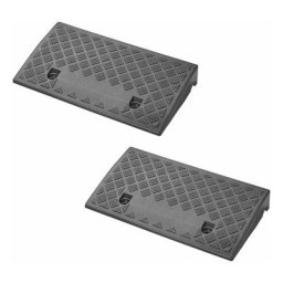 Rampe De Bordure 70mm Noir Ensemble De 2 Pièces
